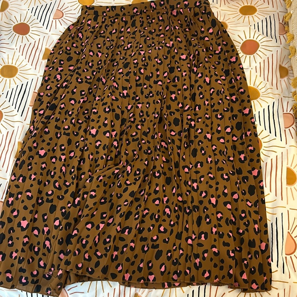 J Crew Leopard Print Maxi Skirt